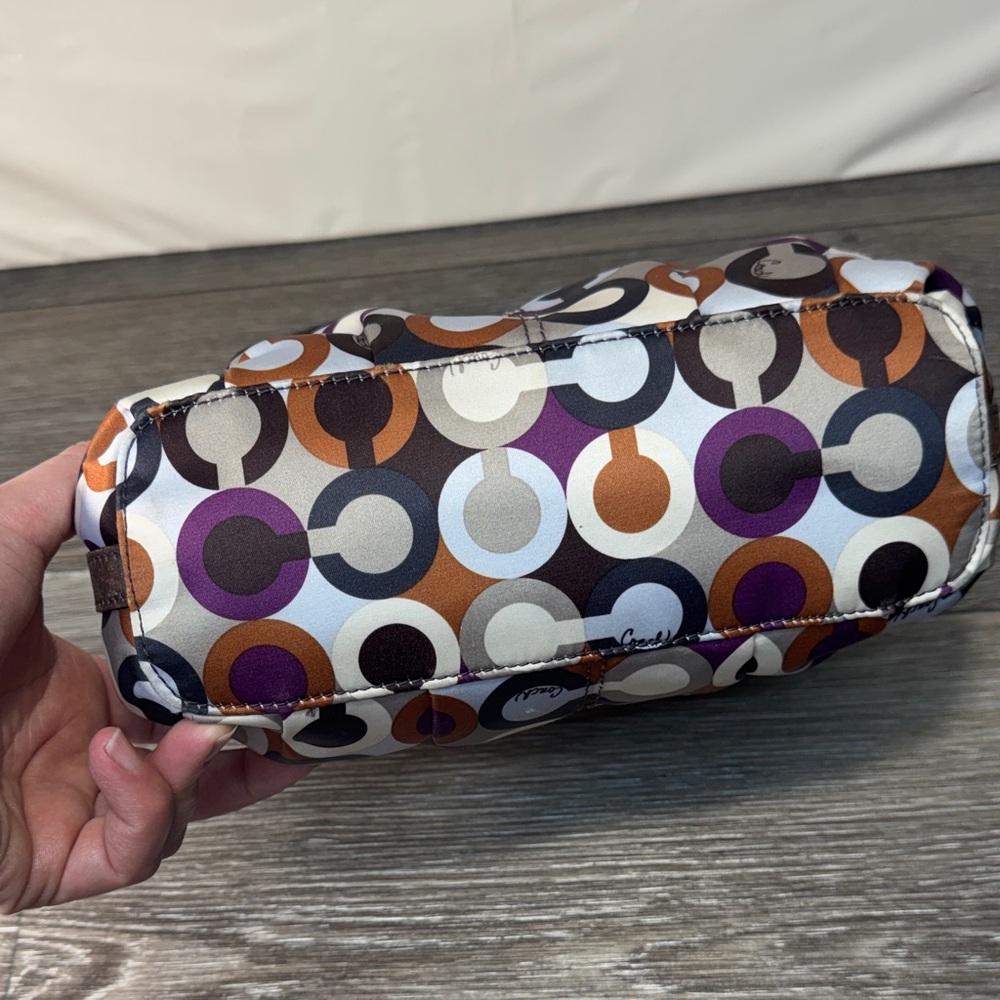 Coach Multicolor Circle Pattern Shoulder Bag small shoulder bag - Picture 7 of 11